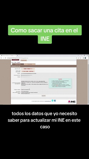 Saca tu cita en el INE #ine #tutorial #tutoriales #tips #tips #fyp #aprendecontiktok #tramites #credencialparavotar #aprendeentiktok