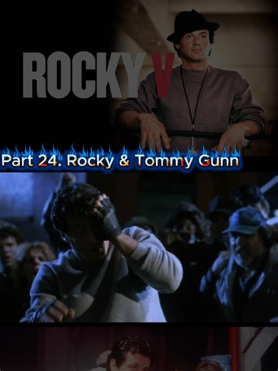 Part 24. Tommy busca a Rocky en un bar y lo humilla frente a todos. Lo reta a pelear y Rocky acepta, pero no en un ring: en plena calle del barrio. Sin guantes ni reglas, se desata una pelea brutal rodeada de vecinos y cámaras. #RockyV #PeleaCallejera #RockyVsTommy #CineDeAccion #Boxeo