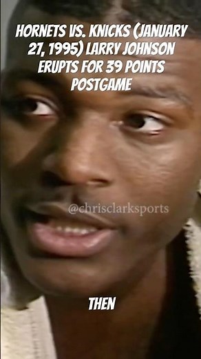 Charlotte Hornets vs. New York Knicks (January 27, 1995) | Larry Johnson Erupts for 39 Points