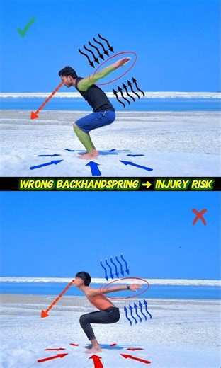 Backhandspring Problem ➜ Solution in 1 Video🤔!! #backhandspring #tutorials #shorts
