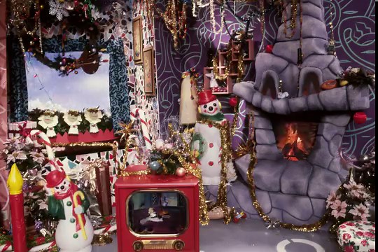 17K views · 1.8K reactions | Yule laugh, Yule cry, Yule feel the warmth of holiday magic! Pee-wee's Playhouse Yule Log is crackling and burning bright!  | Pee-wee Herman | Facebook