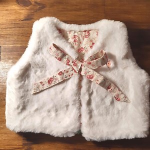 GIRLS' VEST Pink Bow Tie - Etsy