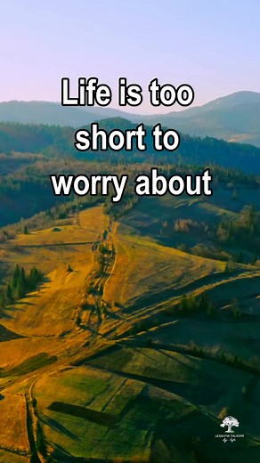 23K views · 433 reactions | Life is too short to worry about what others think. | Lessons Taught By Life | Facebook