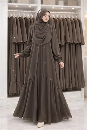 Gamis Aylin Abaya Remaja Dewasa 2026 Bahan Ceruty Babydoll Mix Payet Model Terbaru#abaya #AbayaSyari #abayastyle #FashionMuslimah #fyppppppppppppppppppppppp