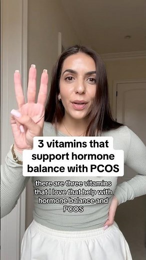 3 Vitamins that support hormone balance with #pcos