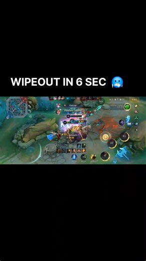#mobilelegends #shorts WIPEOUT IN 6 SEC 🥶