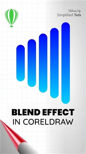 Trending Blend Effect Pattern Trick in CorelDraw #logo #art #design