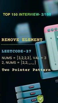 2/150 ✅ | Leetcode-27 | Remove Element | Top Interview 150 #coding #leetcode #codinginterview