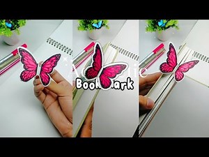 DIY Aesthetic Paper Butterfly Bookmark 🦋