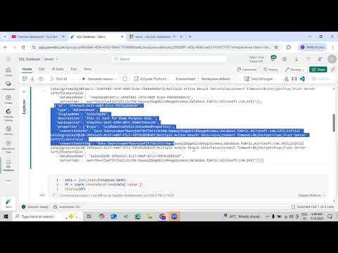 Basic Overview On How to get SQL Database details using Fabric Rest API in Microsoft Fabric