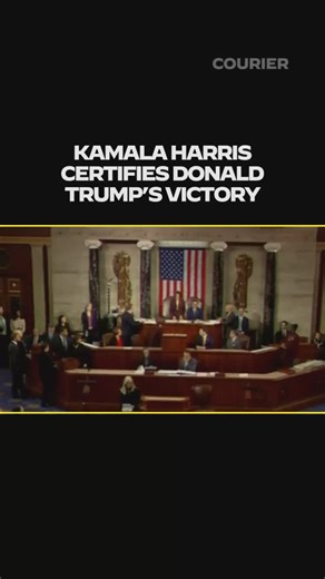82K views · 61 reactions | WATCH: Vice President Kamala Harris certifies Donald Trump’s victory. Follow @couriernewsroom for more. | COURIER | Facebook