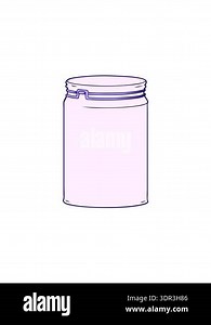 splitting effect animation of cartoon empty glass jar Stock Video Footage - Alamy