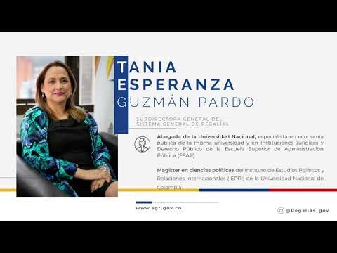 Bienvenida a la nueva Subdirectora del Sistema General de Regalías, Tania Esperanza Guzmán Pardo