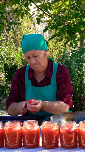 Grandma Preserves Fresh Tomatoes for Winter | Traditional Village Recipe #grandma #village #tomato