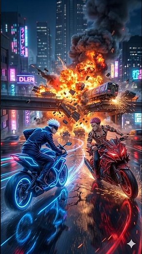 Gojo vs Sukuna 🔥 Final Race | Gojo & Sukuna Dangerous Stunt😱