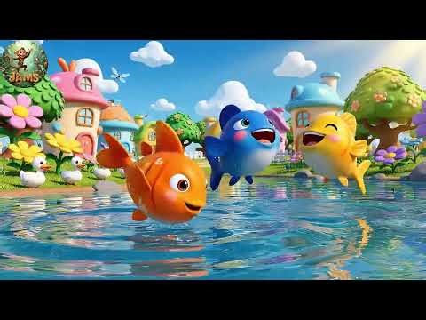 The Little Fish in the Pond Go Swim Swim | Nursery Rhymes for Kids | Baby Songs for Toddlers