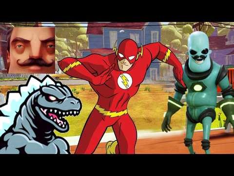 Hello Neighbor - New Neighbor Alien Dark Riddle Flash Godzilla Final History Part 1747 TP