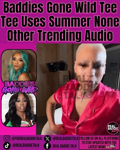 Real Baddie Talk | Baddies Gone Wild @whtshappenteetee shows love to @summernootherr as she uses her OMM trending audio in a Tik Tok. Did she nail it ? 👀🔥 ———... | Instagram