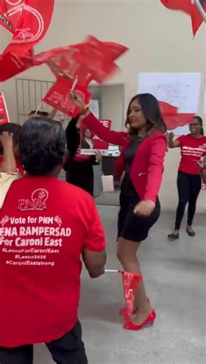 THE PNM'S CARONI EAST CANDIDATE PNM Candidate for Caroni East, Leena Rampersad filed her nominations papers at the Todd's Road Community Centre today. She said the process and well-organised. She is up against UNC incumbent Dr. Rishad Seecharan. | Trinidad Express Newspapers