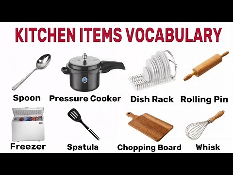50 Kitchen Items in English with Pictures & Pronunciation | Daily Vocabulary for English Learners