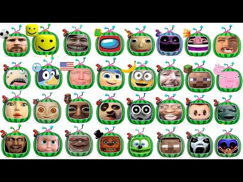 All Cocomelons Logo With Celebrities In One Video | 32 Cocomelons
