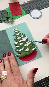 Sending you some holly jolly cheer, in this handmade Christmas card!🎄🤗🎁Oh boy! There’s nothing like a beautiful Christmas tree to get your spirits into full swing & allow you to feel every part of the joyous holiday. I fell in love with this multi layered Christmas tree, that I pieced together using Sizzix wonderful die set. Such a beautifully designed tree, with touches of snow, ornaments & even presents to add to any of your crafty makes! I also used other various die sets from Sizzix as we