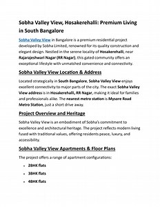 Sobha Valley View - SlideServe