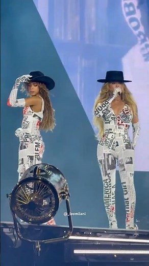 ICONIC! Blue Ivy & Beyonce performs “Formation” on the Cowboy Carter Tour #blueivy #beyonce #queenb