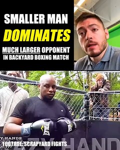 36K views · 182 reactions | Martial Arts Breakdown: Small man DOMINATES much larger opponent in backyard boxing scrap Footage: Scrapyard Fights | PolitiBrawl | Facebook