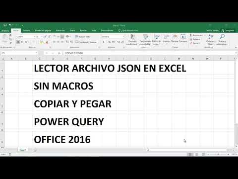 Como crear un Lector Json Excel Copiar y Pegar