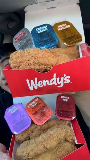 New Tenders and 6 different sauces from Wendy's #fypシ #facebookreel #mukbang #foodie #wendys #tenders #newmenu #dlameats | Dlameats
