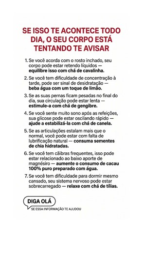 🚨 Seu corpo dá sinais todos os dias. O segredo é aprender a ouvi-los!
