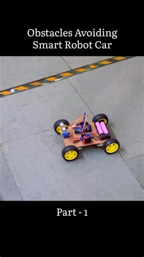 Obstacles Avoiding smart robot car 🚙 #experiment #experimnent #virl #shorts