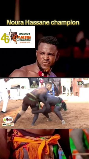 Noura Hassan champion de la 46e édition de la lutte traditionnelle. #niger #culture #lutte #traditionnelle #tahouakokowa2026.