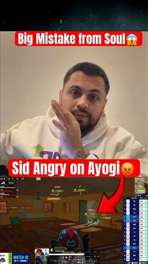 Sid 😡Angry on Ayogi After Direct Slam Chock Big Mistake Team Soul in BMSD#soul #goblin #godlike