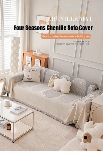 ✨Double Sided Reversible Chenille Sofa Cover ✅The fabric is thick and soft to touch, accompanied by all seasons, enjoy a leisurely life ✅Suitable for daily use, home life, business trips, for a variety of scenarios ✅Comfortable, double sided, feel happy mood 🛒Shop Now👉https://www.mjaa.site/products/chenille-sofa-cover?st= | Mjaa.site