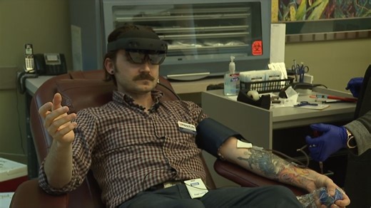 New mixed reality glasses at ImpactLife helping donors feel more relaxed