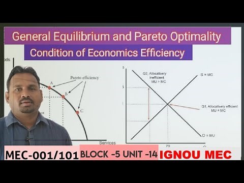 General Equilibrium and Pareto efficiency || conditions of Pareto optimality || full explained .