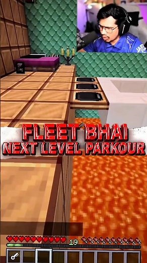 Gamer fleet next level parkour 💀 | #gamerfleet #minecraft #shorts