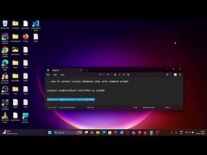 Connect oracle 26ai with Command Prompt