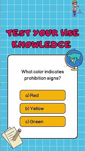 Health & Safety Quiz 1 | #SafetyQuestions #HSEQuiz