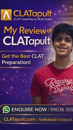 CLATapult Learning Environment, Mock Tests & Faculty Support | CLAT 2027 Student Review