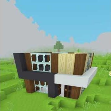 Stylish Modern House Build #bloxd #bloxdio #gaming #building