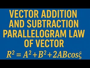 Addition and Subtraction of Vectors | Parallelogram Law Explained with Example | Physics Made Easy
