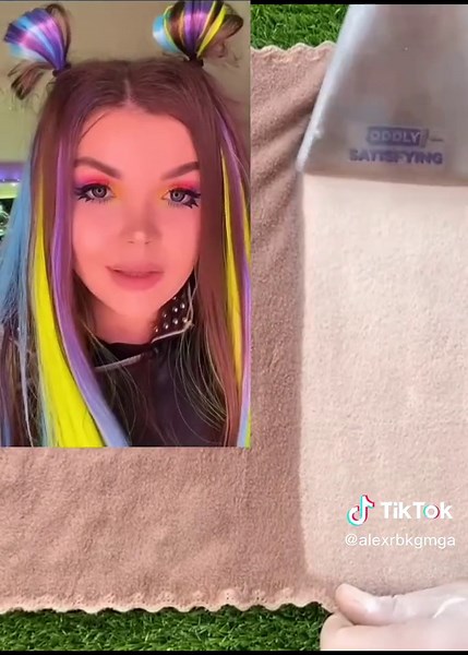 Multi-Colored Hair Style and Unique Objects Showcase