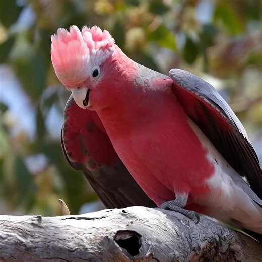 Another iconic bird of Australia “GALAH” often seen in large noisy flocks 🌸#nature #galah #pinkbird