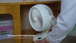 Candy™ Fan for Bedroom,Oscillating Table Fan & Remote Control,8-Speed & Normal Sleep Baby 3 Mode,120°+90° Desk Fan, 9H Timer,10 inch,Led Panel, Touch Adjustment,Portable for Bedroom, Office,Kitchen