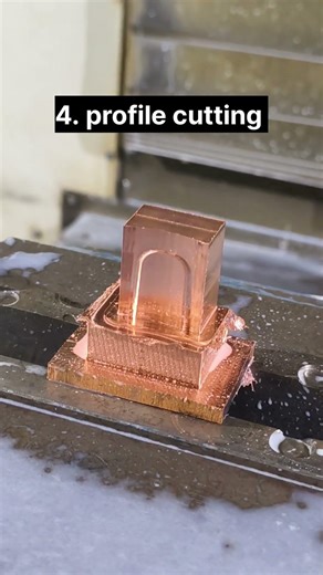 VMC machine par copper ka high precision machining process ⚙️ Smooth cutting & perfect finish.