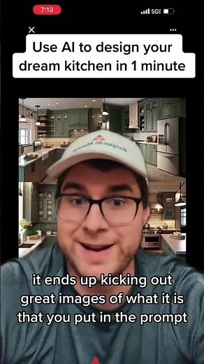 Design Dream Kitchen 60 seconds using AI