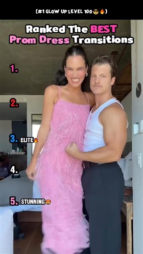 Ranked The BEST Prom Dress Transitions #shortsviral